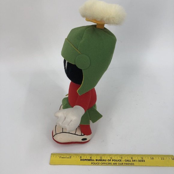 VTG Marvin Martian Plush 14" Looney Tunes Warner Bros 1995 Poseable Stands - Picture 6 of 15